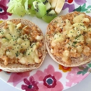 朝食に！ヘルシー☆納豆サンド